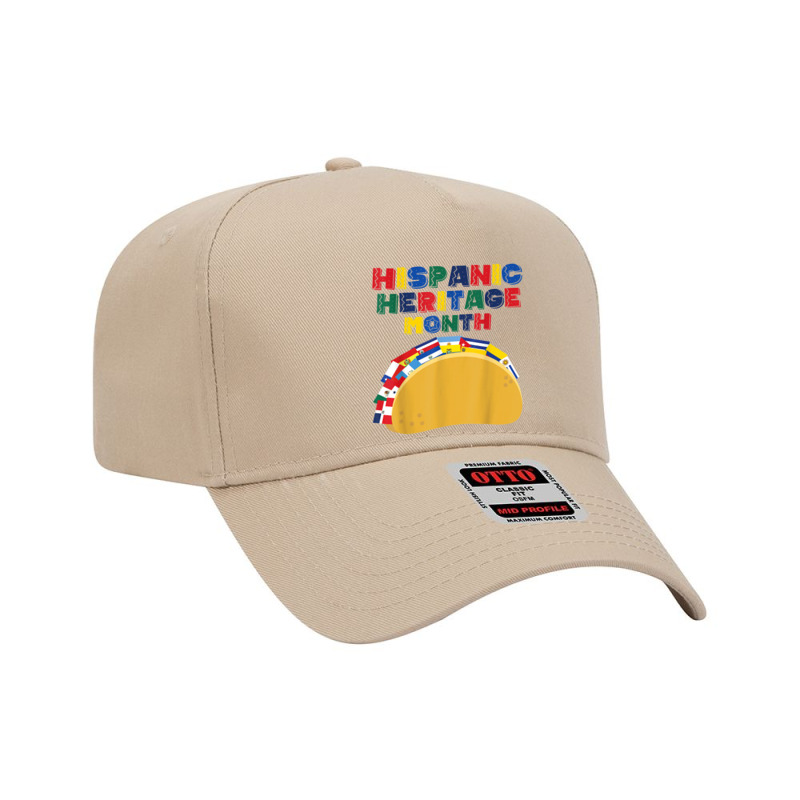 Hispanic Heritage Month Funny Tacos Latin American Countries Adjustable Baseball Cap by RandiCrystalGraber | Artistshot