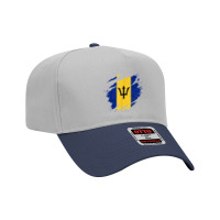 Barbados Flag Barbadian Pride Vintage Barbados Adjustable Baseball Cap | Artistshot