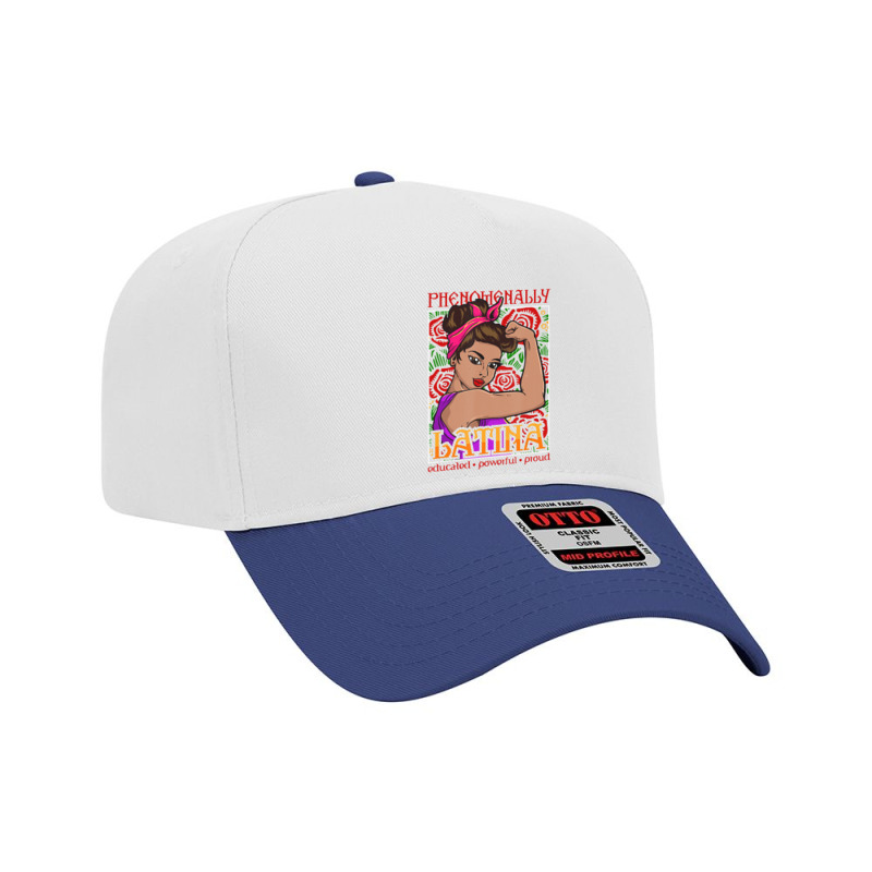 Phenomenally Latina Educated Powerful Proud, Latina Hispanic Adjustable Baseball Cap by Kosdapen517 | Artistshot