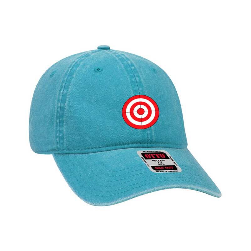 Bulls Eye Target Lazy Diy Halloween Costume Darts Shooting T Shirt Dyed Cap | Artistshot