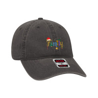 Family Letters Christmas Style Love My Family Christmas Dyed Cap | Artistshot