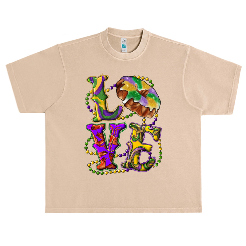 Mardi Gras Love With King Cake Urban Heavy T-shirt | Artistshot