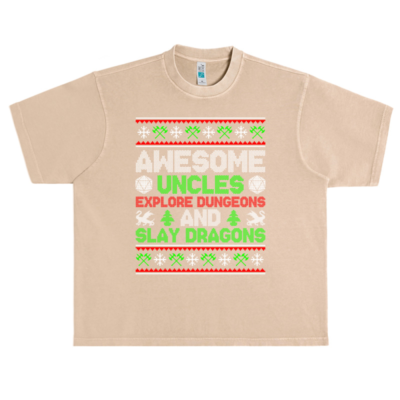 Awesome Uncles Tabletop Christmas D20 Ugly Sweater Urban Heavy T-shirt by hotoancuong | Artistshot