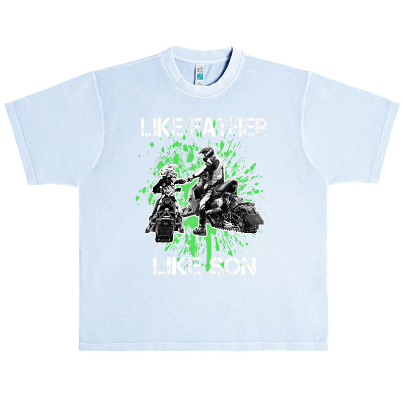 Snowmobile Father Like Son Snowcross Christmas Gift Urban Heavy T-shirt | Artistshot