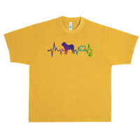 Dogue De Bordeaux T  Shirt Dogue De Bordeaux Colorful Heartbeat, Heart Urban Heavy T-shirt | Artistshot