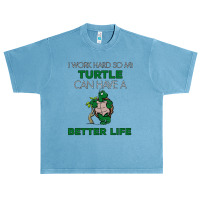 I Work Hard So My Turtle Can Have A Better Life Cute And Humor Gift Fo Urban Heavy T-shirt | Artistshot