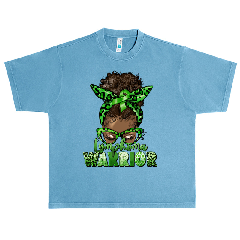 Lymphoma Warrior Afro Messy Bun Urban Heavy T-shirt | Artistshot