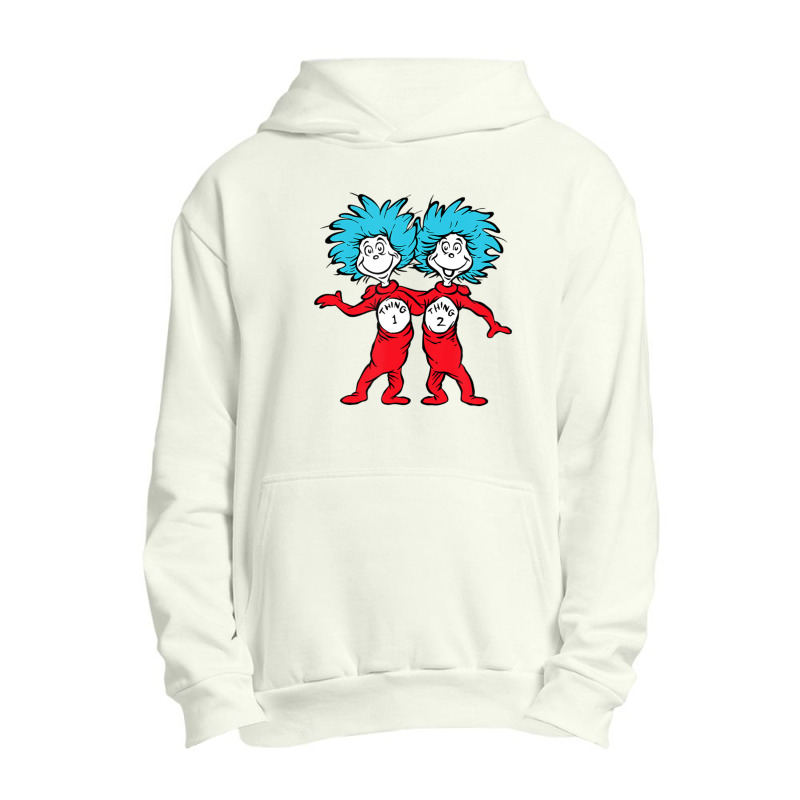 Dr. Seuss Thing 1 Thing 2 Buddies Urban Pullover Hoodie | Artistshot