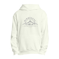 Minnesota North Star State Est. 1858 Vintage Mountains Gift Pullover H Urban Pullover Hoodie | Artistshot