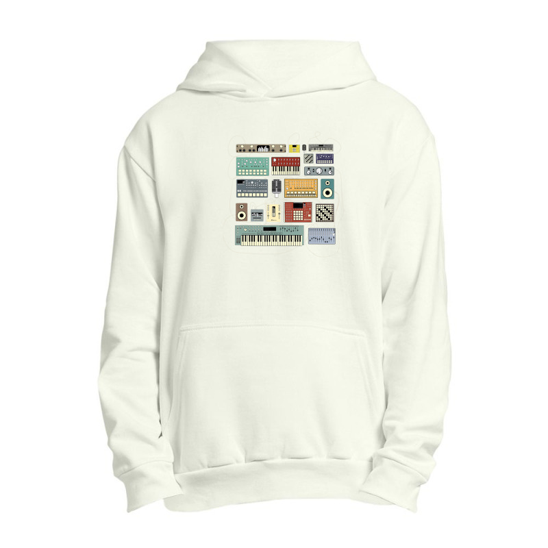 Electronic Musician Synthesizers And Drum Machine Dj 1 Urban Pullover Hoodie | Artistshot