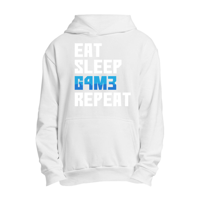 Eat Sleep Game Repeat Funny Leetcode Leet Urban Pullover Hoodie | Artistshot