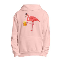 Beer Drinking Flamingo Drinker Wading Bird Oktoberfest Gift Sweatshirt Urban Pullover Hoodie | Artistshot