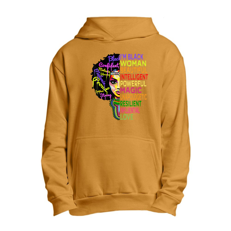 I Am Black History Month Woman Black Girl Magic Melanin Urban Pullover Hoodie by laughingtuy | Artistshot