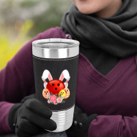 Bowling Easter Bunny Egg 2020 Rabbit Flowers Pascha Bowler Leatherette Tumbler | Artistshot