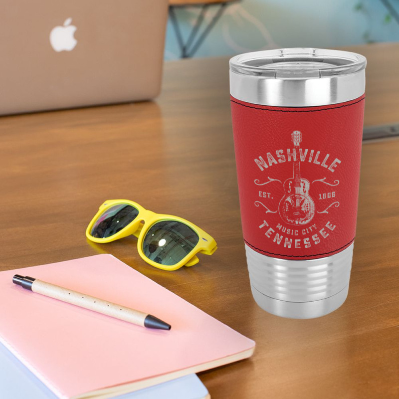 Nashville Music City Usa Vintage Leatherette Tumbler | Artistshot