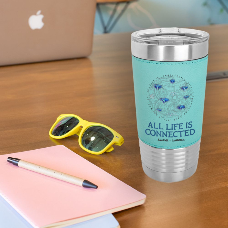 Avatar All Life Is Connected Pandora Grid T Shirt Leatherette Tumbler | Artistshot