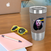 Beautiful Model Millie Bobby Mens Best Brown Music Vintage Retro Leatherette Tumbler | Artistshot