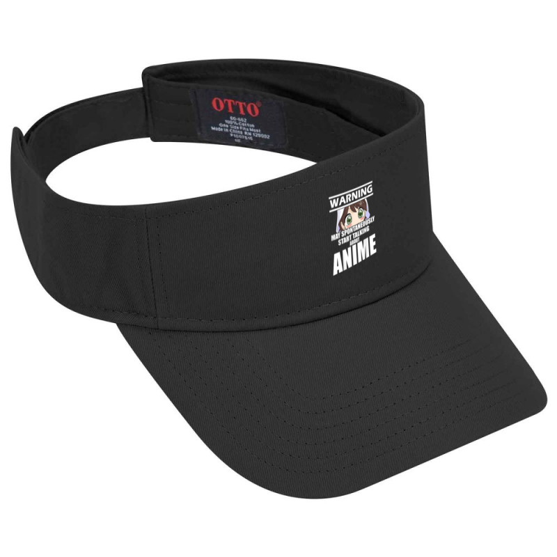 Warning May Spontaneously Start Talking About Anime T Shirt Visor Hat | Artistshot