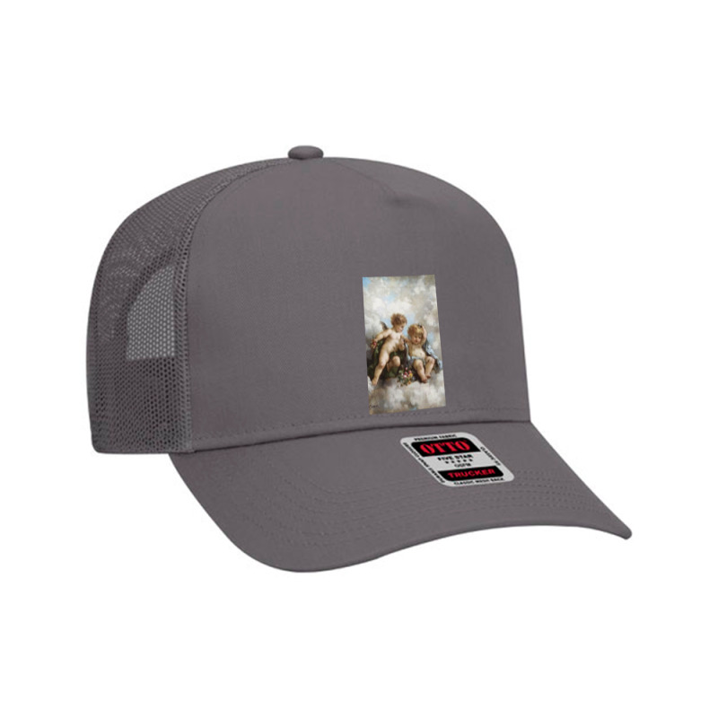 Cherub Renaissance Art Aesthetic Mesh Back Trucker Hat by Steeleder | Artistshot