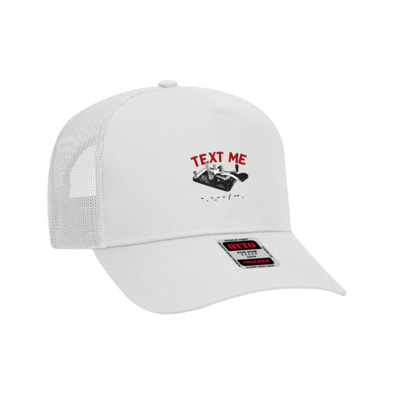 Text Me  Morse Code Key  Ham Radio T Shirt Mesh Back Trucker Hat by ruffelbzk | Artistshot