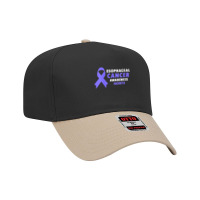 Womens Esophageal Cancer Shirt   Esophageal Cancer Awareness Month V N Adjustable Baseball Cap | Artistshot