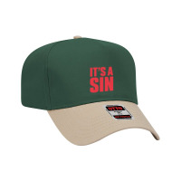 It's A Sin- Channel 4 Tv Show Retro Title Block Adjustable Baseball Cap | Artistshot