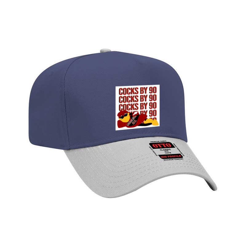 Cocky With Sunglasses Cocks By 90 Adjustable Baseball Cap by cm-arts | Artistshot