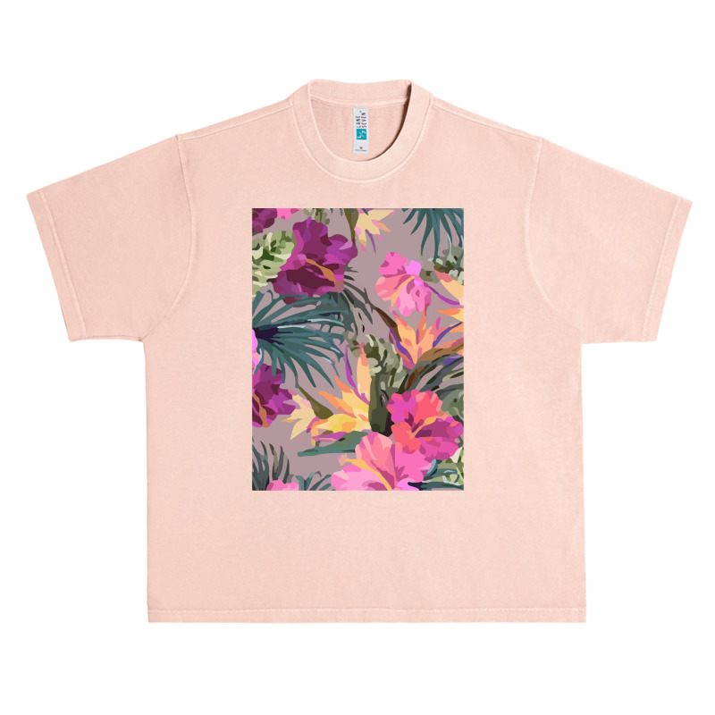 Summer Ropical Floral Paern Romanic Urban Heavy T-shirt by LaDonnaOesterle | Artistshot