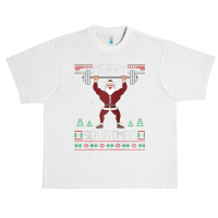 Merry Squatmas Ugly Christmas Sweater Squat Gym Santa Claus Raglan Bas Urban Heavy T-shirt | Artistshot