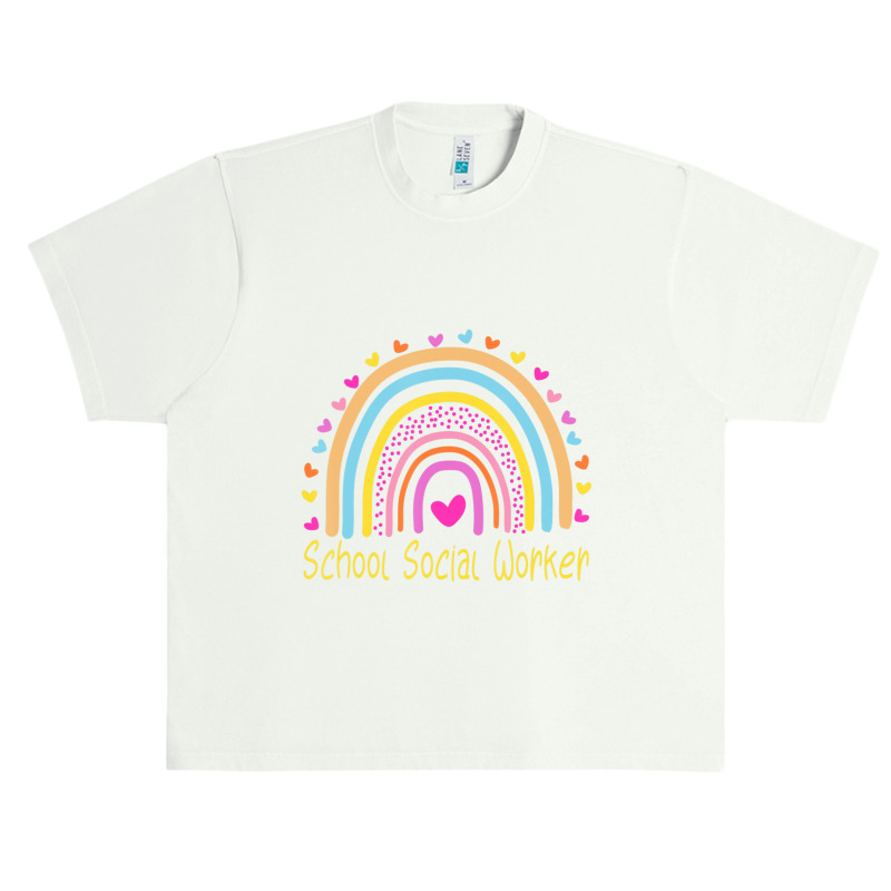 School Social Worker Rainbow Urban Heavy T-shirt by kentuckykonpha9 | Artistshot