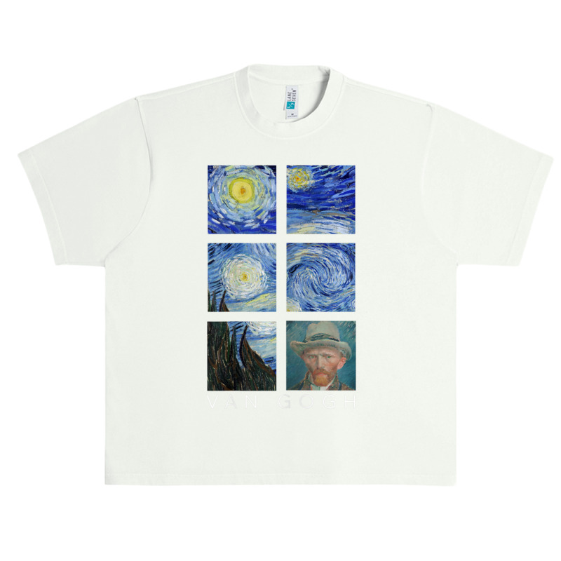 Van Gogh Starry Night Painting Collage With Self-portrait Urban Heavy T-shirt by vucongha | Artistshot