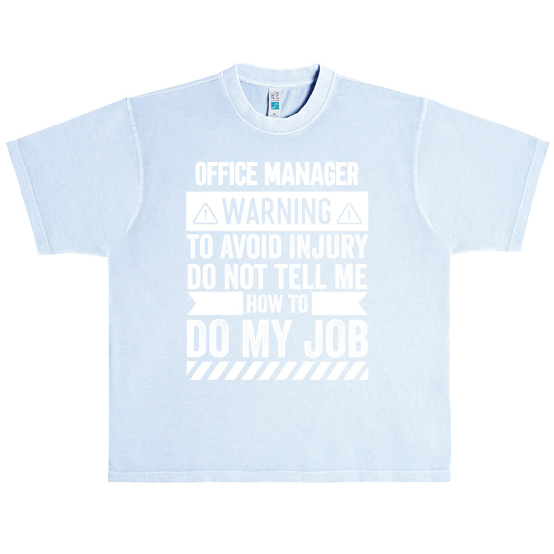 Office Manager Warning Urban Heavy T-shirt | Artistshot