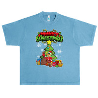 Merry Christmas Animals   Xmas Duck Duckling T Shirt Urban Heavy T-shirt | Artistshot