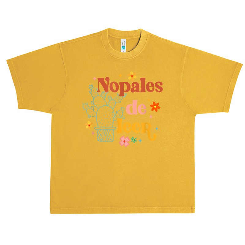 Nopales De Leer Spanish Teacher Maestra Cactus Bilingual T Shirt Urban Heavy T-shirt by cm-arts | Artistshot