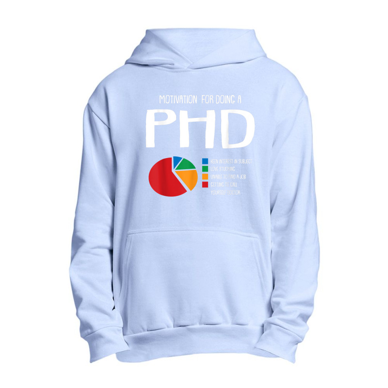 Motivation Phd Funny Ph.d Chart Grad Candidate Student Gift T Shirt Urban Pullover Hoodie | Artistshot