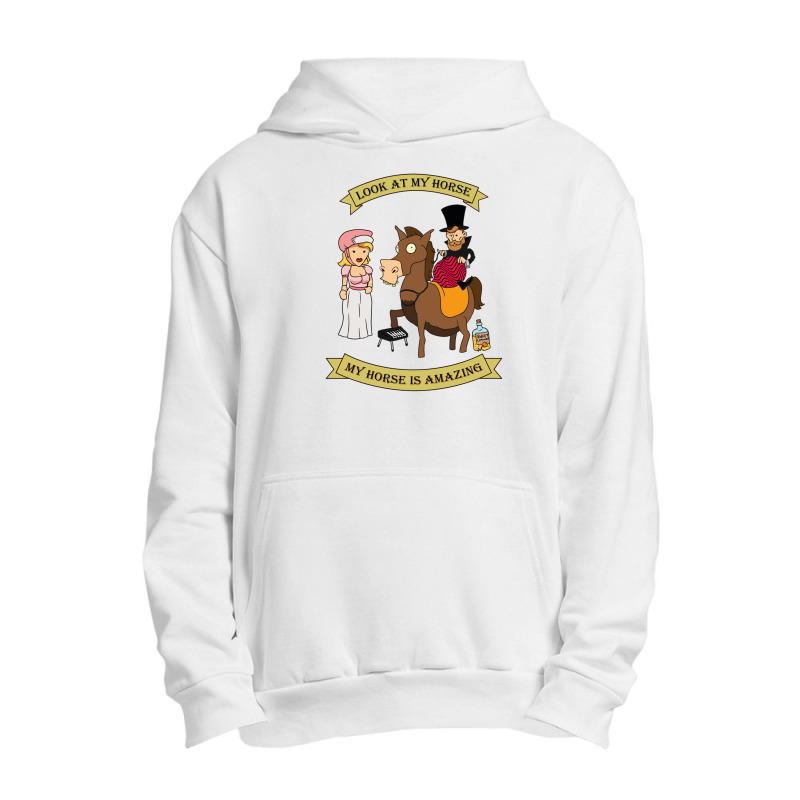 Look At My Horse .png Urban Pullover Hoodie | Artistshot