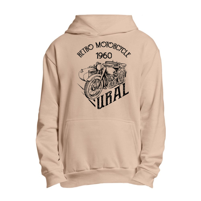 Womens Retro Motorcyle 1960 Ural Vintage Sidecar Motorbike V Neck T Sh Urban Pullover Hoodie by vacheu | Artistshot