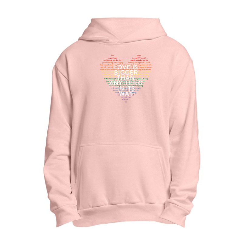 Love Is Bigger .png Urban Pullover Hoodie | Artistshot