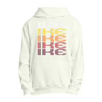 Ike Retro Wordmark Pattern Vintage Style Urban Pullover Hoodie | Artistshot