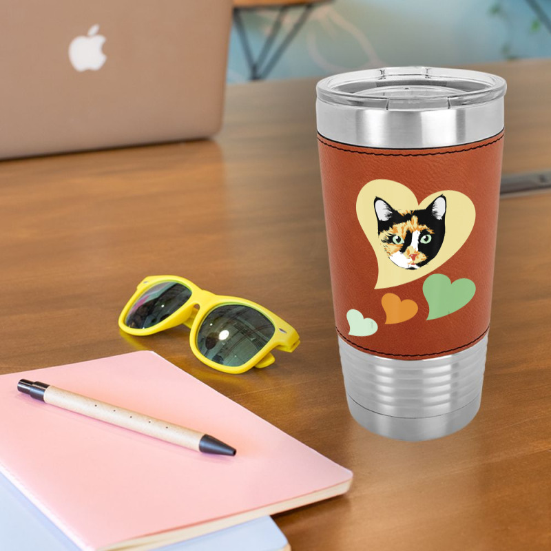 Calico Ca I Love My Calico Cats For Cat Lover Leatherette Tumbler | Artistshot