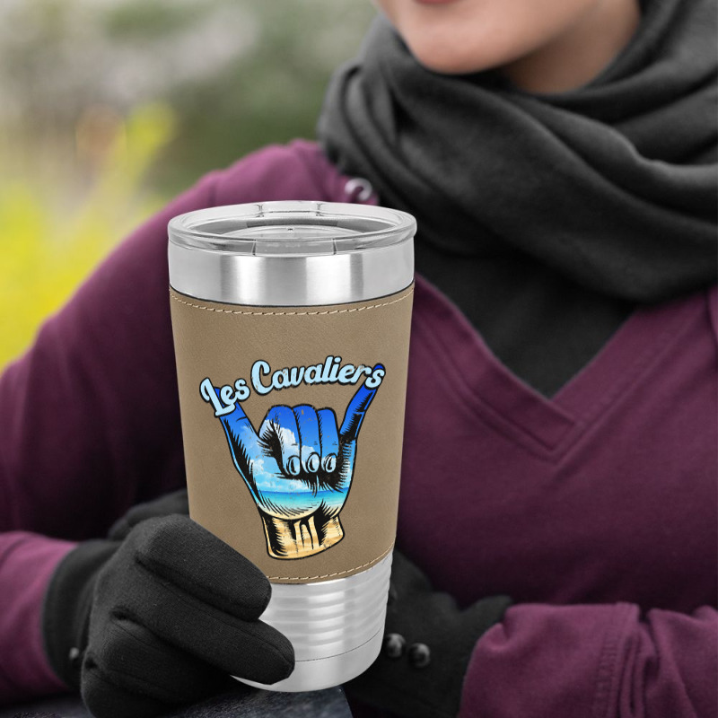 Les Cavaliers, Les Cavaliers Surf, Les Cavaliers Shaka, The Les Cavali Leatherette Tumbler | Artistshot