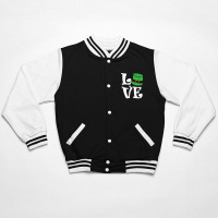 Saint Patrick's Day Love Lettering T Shirt Bomber Jacket | Artistshot