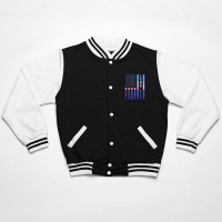 Lake Life American Flag Dock Sunset Wakeboarder Power Boat Bomber Jacket | Artistshot