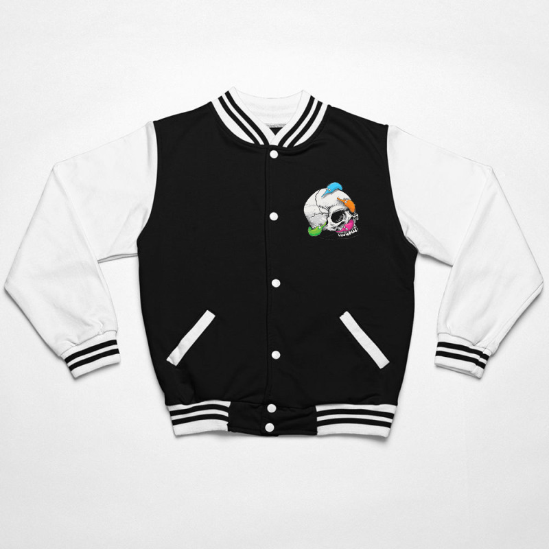 Worms On A String On A Skull Classic Bomber Jacket by cm-arts | Artistshot