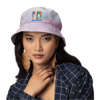 Autism, Don't Dis My Ability, Cute Crayon Cartoon Graphic Tie Dyed Bucket Hat | Artistshot