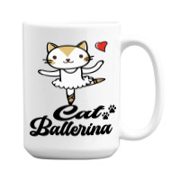 Ballerina Cat 15 Oz Coffee Mug | Artistshot