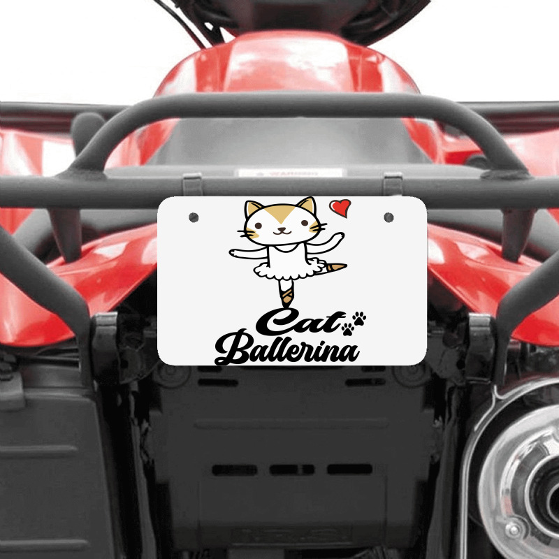 Ballerina Cat Atv License Plate | Artistshot