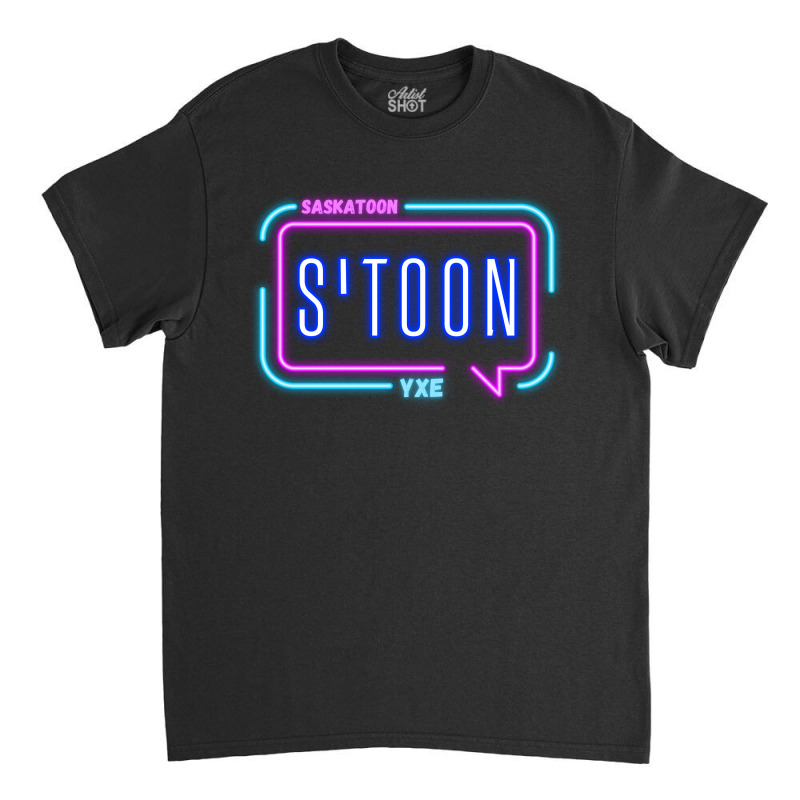 Saskatoon City Lights Classic T-shirt by Stoon Style Studio | Artistshot