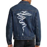 Minimalist Smoke Paint Men Denim Jacket | Artistshot