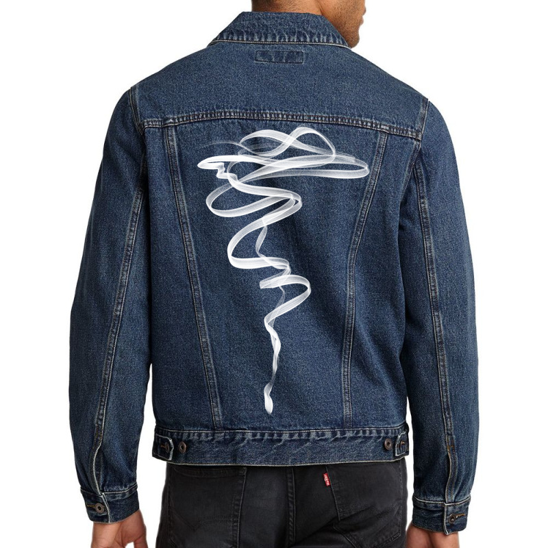 Minimalist Smoke Paint Men Denim Jacket by ren21 | Artistshot